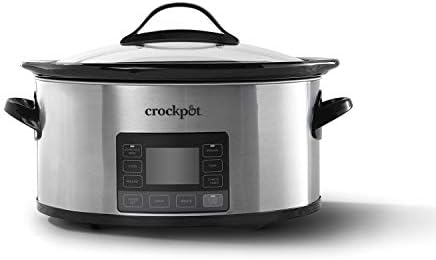 Oval Ceramic Crock-Pot MyTime 6 Quart Programmable Slow Cooker S08D - Digital Crock Pot Slow Cooker for Family Meals - Default Title