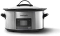 Oval Ceramic Crock-Pot MyTime 6 Quart Programmable Slow Cooker S08D - Digital Crock Pot Slow Cooker for Family Meals - Default Title