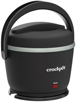 Portable Electric Crock-Pot Electric Lunch Box Food Warmer 20oz – Black S26G - Mini Personal Food Warmer for Healthy Meal Prep Detail