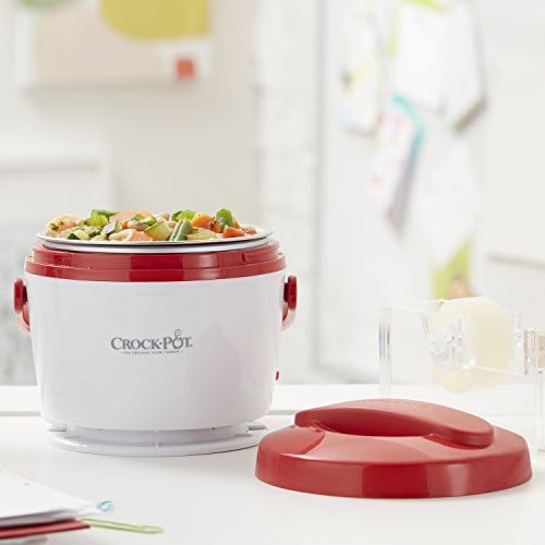 Portable Electric Crock-Pot Portable Lunch Food Warmer – Red S04M - Self-Heating Lunch Box for Office and Car Travel Detail