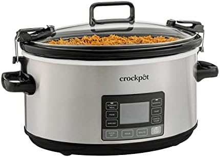 Digital Control Crock-Pot 7 Quart Portable Programmable Slow Cooker with Timer S27U - Programmable Slow Cooker with Oval Ceramic Pot - Default Title