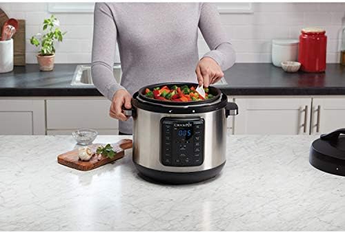 Speed-Cooking Crock-Pot 8 Quart Express Crock Multi-Use Pressure Cooker S05K - Digital Pressure Cooker with Multi-Safety Protection Detail