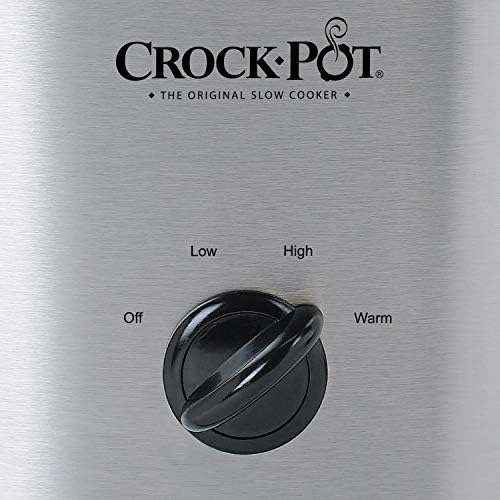 Large Capacity Crock-Pot Cook & Carry 6 Quart Portable Slow Cooker S07N - Programmable Slow Cooker with Oval Ceramic Pot Detail