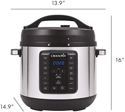 Speed-Cooking Crock-Pot 8 Quart Express Crock Multi-Use Pressure Cooker S05K - Digital Pressure Cooker with Multi-Safety Protection Detail