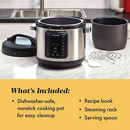 Speed-Cooking Crock-Pot 8 Quart Express Crock Multi-Use Pressure Cooker S05K - Digital Pressure Cooker with Multi-Safety Protection Detail