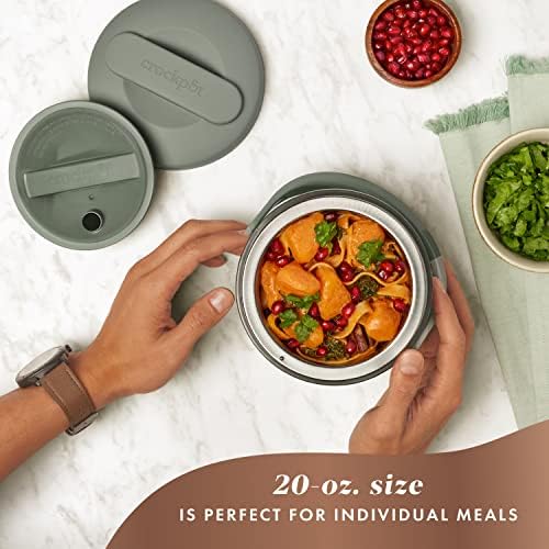 Self-Heating Crock-Pot Portable Electric Lunch Box Food Warmer – Green S21D - Leak-Proof Heated Bento Box Lunch Warmer Detail